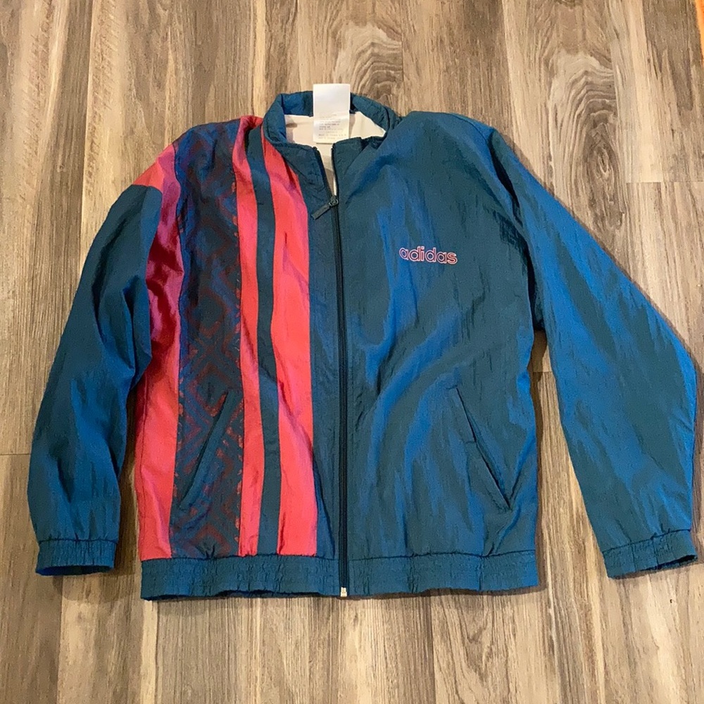 Vintage adidas windbreaker 🟢🔴
